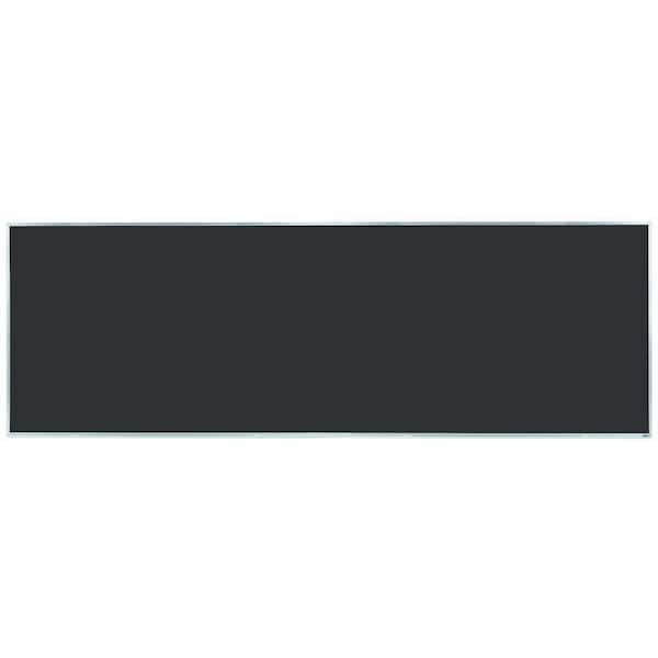 Composition Chalkboard Satin Anodized Aluminum Frame 48"x144" Black